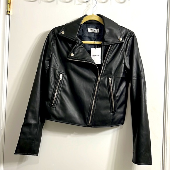 Showpo. Jackets & Blazers - Faux Leather Biker Jacket 4